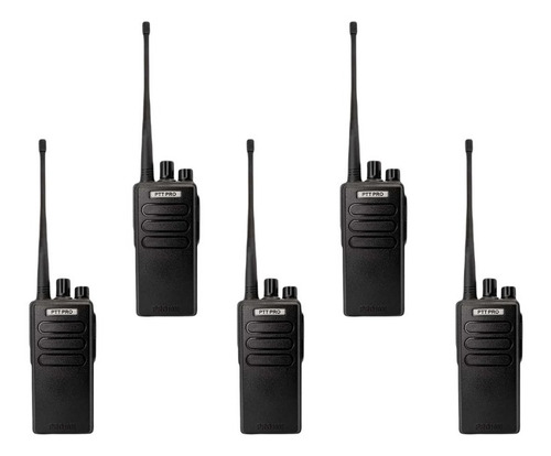 5 Radios Uhf Pro1000 16 Canales Compatibles Motorola Kenwood