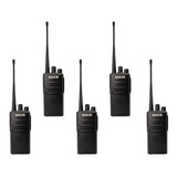 5 Radios Uhf Pro1000 16 Canales Compatibles Motorola Kenwood