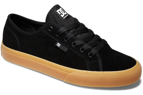 Zapatillas Dc Shoes Manual Sd Cuero Negro Marrón Exclusiva