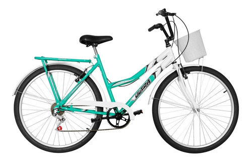 Bicicleta Aro 26 Ultra Bike Summer Bicolor Com 6 Marchas Cor Verde Anis - Branco