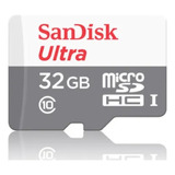 Cartão Memória Sandisk Ultra 32gb 100mb/s Classe 10 Microsd 