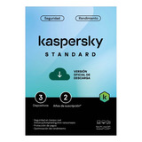 Antivirus Kaspersky Standard Para 3 Dispositivos Vig 2 Años