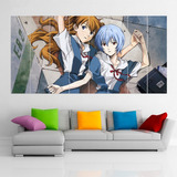 Cuadro Poliptico Rei Asuna Evangelion Xxl Art 192x100cm