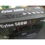 Fuente Aerocool Cylon 500w Rgb 80 Plus Bronce Color Negro