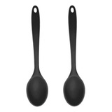 2 Colher Silicone Grande Maciça Não Risca Panela Arroz 27cm