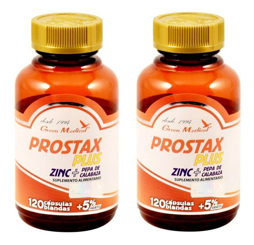 Prostax Plus 2 Frascos 4 Meses 240 Cap.  Vejiga - Prostata