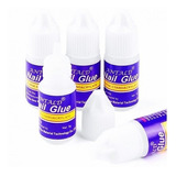 6pack Pegamento X5 Nail Glue  Para Uñas Postizas Tips Strass