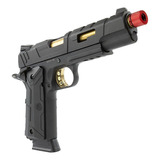 Pistola Airsoft Rossi Redwings Gold 1911 Blowback Full Metal