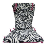 Baby Doll Bedding Zebra Minky Adult Mecedora Cojin Set