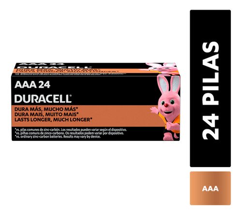 Pila Alcalina Duracell Aaa X 24