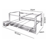Giragrill Churrasqueira Giratória 6 Espetos Giratórios Inox