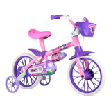 Bicicleta Feminina Infantil Cat Aro 12 Roda Lateral Nathor 