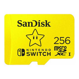 Tarjeta Microsd Sandisk 256 Gb Para Nintendo Switch