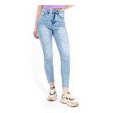 Jeans Skinny Básico Deslavado Para Mujer Quarry