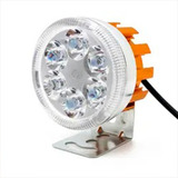 Par Faro De Niebla 6 Led Blanco 6w 600 Lumen C/aro Tricolor