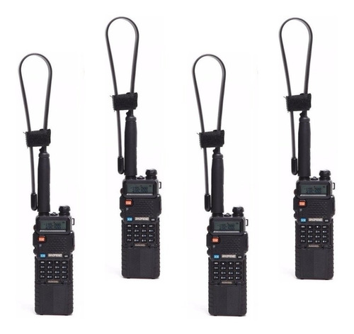 4pz 8w Radio Baofeng Uv-5r Batería 3800 Mah + Antena Tactica