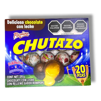 Ricolino Chocolate Baloncito, Chutazo 20 Piezas | MercadoLibre