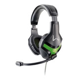 Headset Gamer Warrior Harve P2 Stereo Preto/verde Ph298