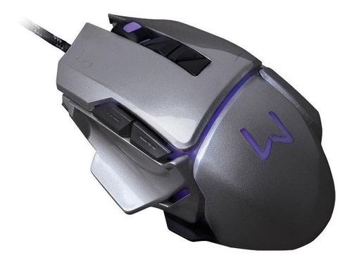 Mouse Multilaser Gamer Warrior Usb 3.200dpi Mo262-grafite