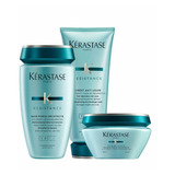 Kit Kerastase Resistance  Shampoo + Acond + Masque 200ml