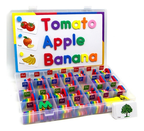 234 Pcs Juego De Imán Para Nevera Con Letras Coloridas Abc