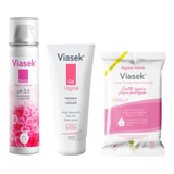 Combo Viasek Gel Vaginal + Espuma 3,5 + Toallitas De Higiene