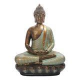 Shi Estatuilla De Adorno De Buda Meditando Jardín Zen Dm