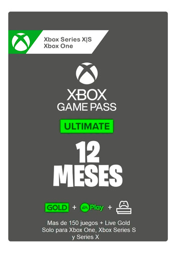 Xbox Game Pass Ultimate 12 Meses!