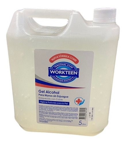 Alcohol Gel Bidon Workteen (5 Litros Bidon)