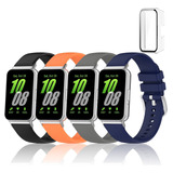 4 Correas De Silicona + Funda De Pc For Samsung Galaxy Fit 3