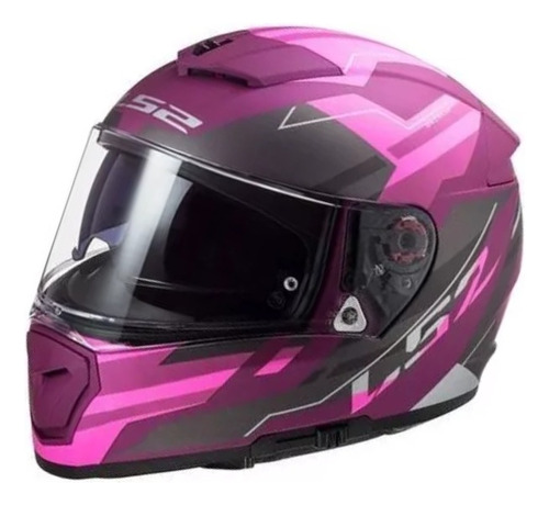 Casco Cerrado Breaker Ls2 Beta Purpura Moteros