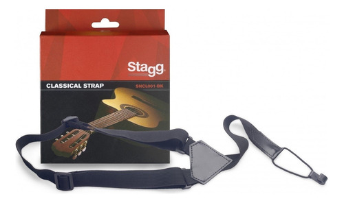 Stagg Sncl001-bk Correa De Nylon Para Guitarra Clásica Y