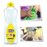 Cola Transparente Ideal Para Slime Acrilex Lavável 1kg