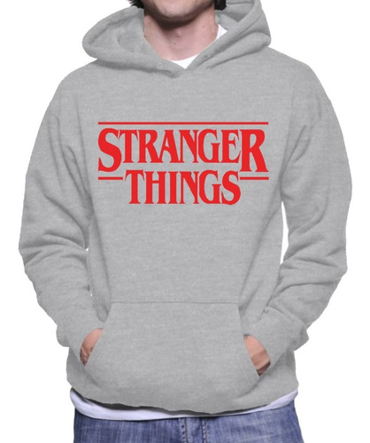 Blusa De Frio Moletom Canguru Com Bolso Stranger Things 