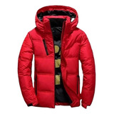 Parka Gruesa Con Capucha Hombre Chamarra Plumón Invierno