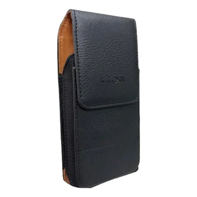 Funda Celular Cinto Tipo Piel Vertical 6.0/6.5 Clip Negro .
