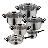 Set Cocina 12 Pzas Ollas Inoxidable Magefesa Monterrey 