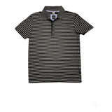 Camisa Polo Hugo Boss Original Gris Rayas Negras