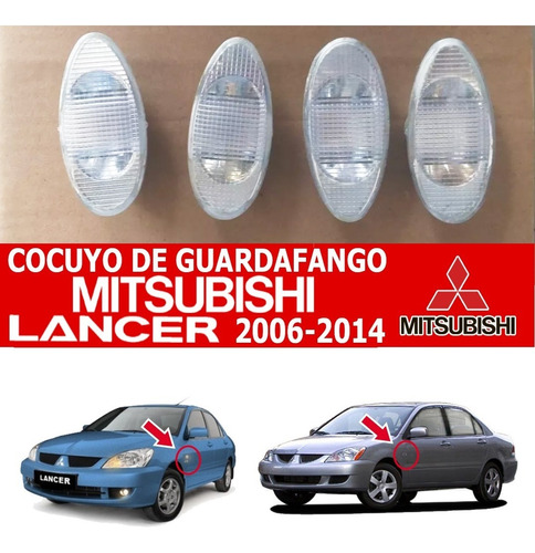 Cocuyo De Guardafango Mitsubishi Lancer 2006 Al 2014 Touring Foto 2