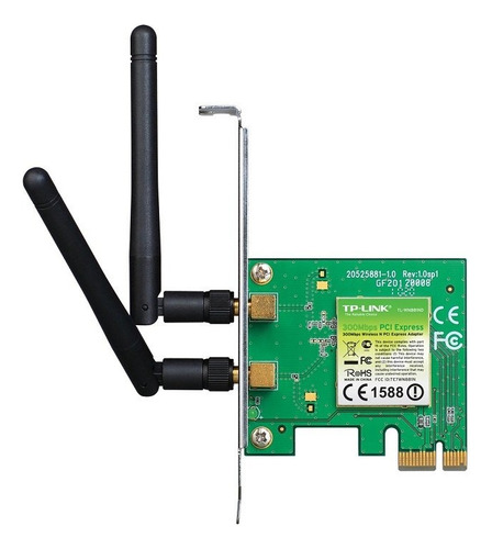 Placa De Rede Wireless Pci-ex1 Tp-link Tl-wn881nd 300mbps