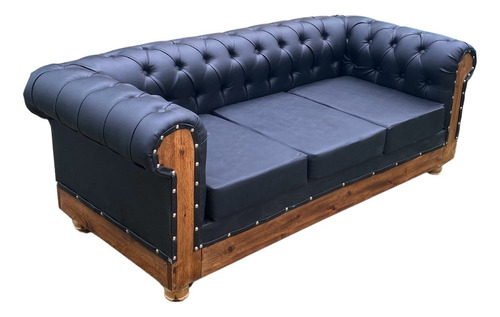 Sillón Chesterfield Constructor 3 Cuerpos Cuerina Colores