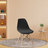 10 Capa De Cadeira Charles Eiffel Nordic Eames Luxo De Malha Cor Preto Desenho Do Tecido Liso