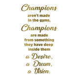 Vinilo Decorativo Para Pared Frase Champions