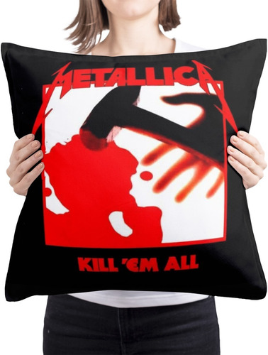 Cojin Decorativo Metallica Kill Em All Portada Album Diseño
