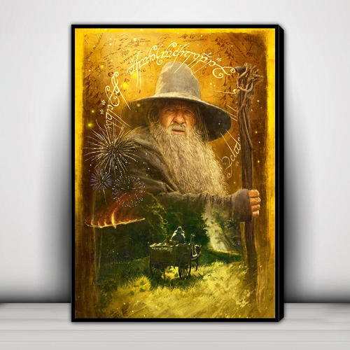 Cuadro Decorativo El Señor De Los Anilos Gandalf H23