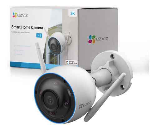 Cámara De Seguridad Wifi Ip Ezviz 3mp Cctv Color Exterior 