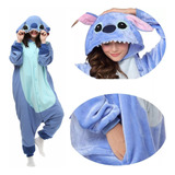 Pijama Mameluco Kawai Disfraz Cosplay Stitch Adulto Homewear