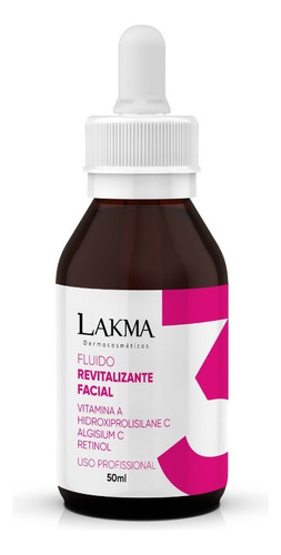 Lakma Fluido Revitalizante Facial 3 50ml - Estimula Colágeno Tipo De Pele Normal