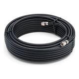 Cable Coaxil 10 Mt Rg-6 C/ Fichas Compresion Profesional Hd