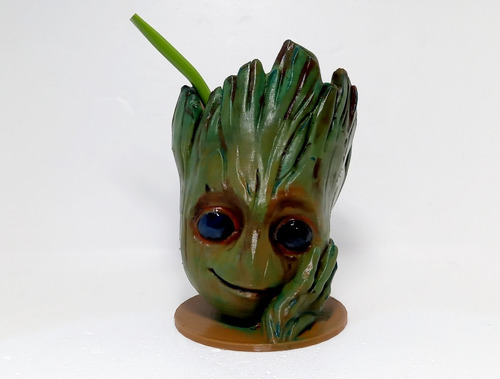 Mate Groot - Impresion 3d + Bombilla De Aluminio ! Ofertaa !